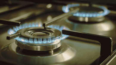 Yellow flame gas stove